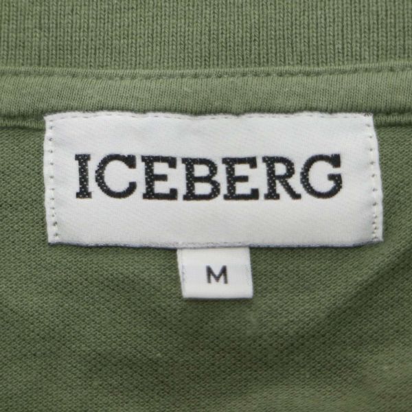 ICEBERG Iceberg весна лето короткий рукав Logo вышивка * рубашка-поло Sz.M мужской E4T00871_4#A