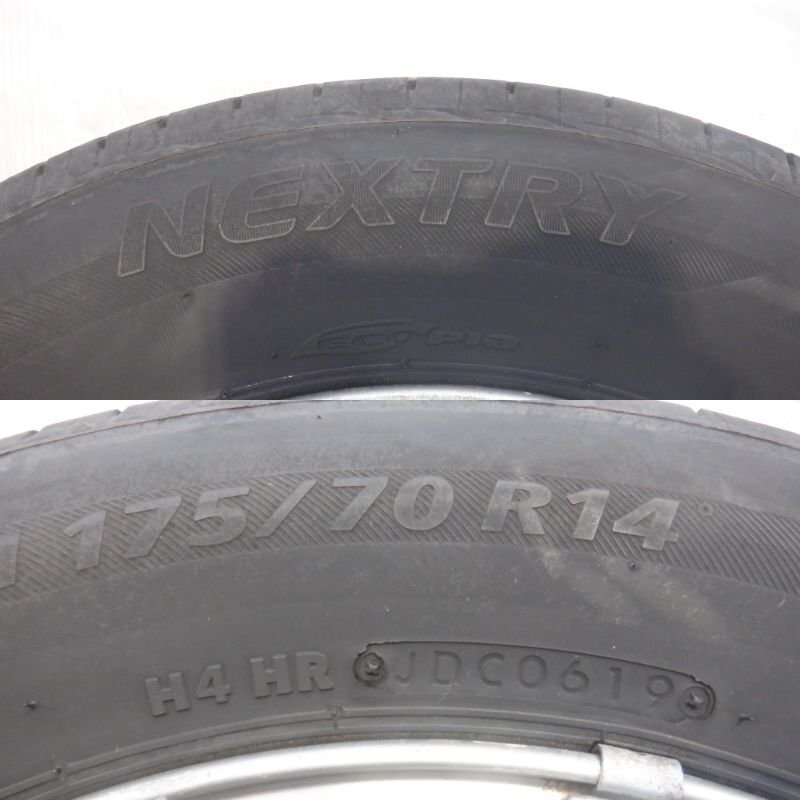 ☆山あり GF1 インプレッサ☆ 5H 100 5.5JJ +55 14インチ スバル純正 MINILITE アルミホイール タイヤ 175/70R14 BRIDGESTONE 4本_画像7