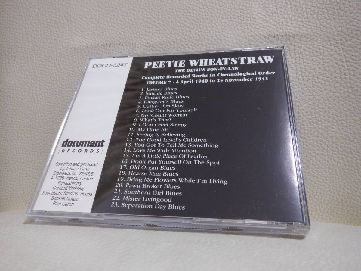 [CD] PEETIE WHEATSTRAW / VOL.7_画像2