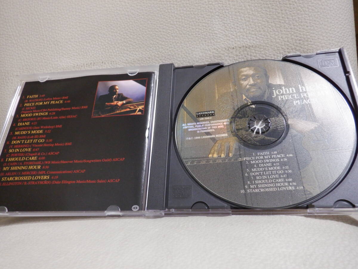 [CD] JOHN HICKS / PIECE FOR MY PEACE_画像3