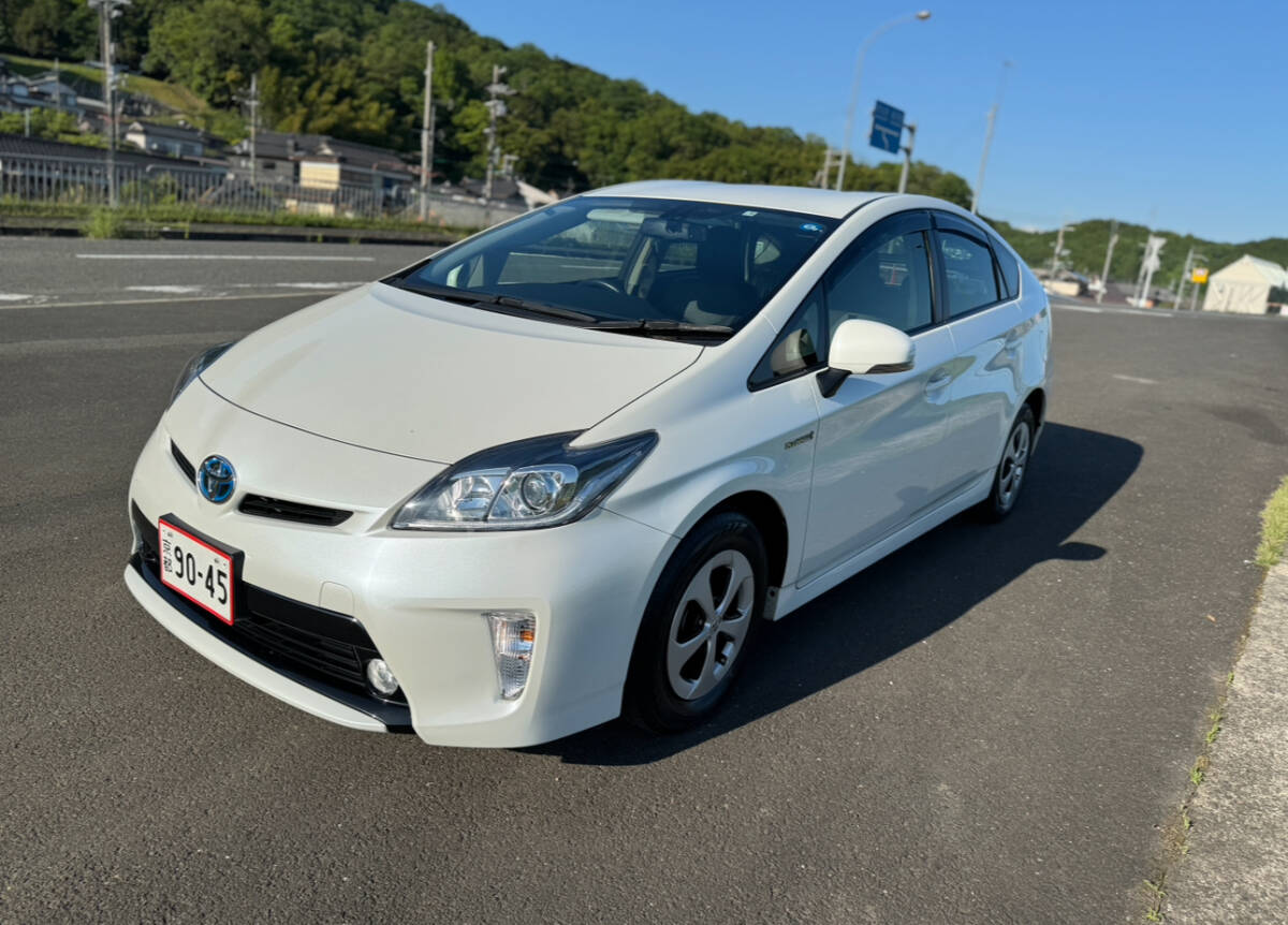 トヨタ H27年式 プリウス 車検30系 Gグレード クルコン Prius ZVW30 4輪ブレーキ 愛車レザーシート走行距離8万KENWOOD MDV-D502BTW_画像8