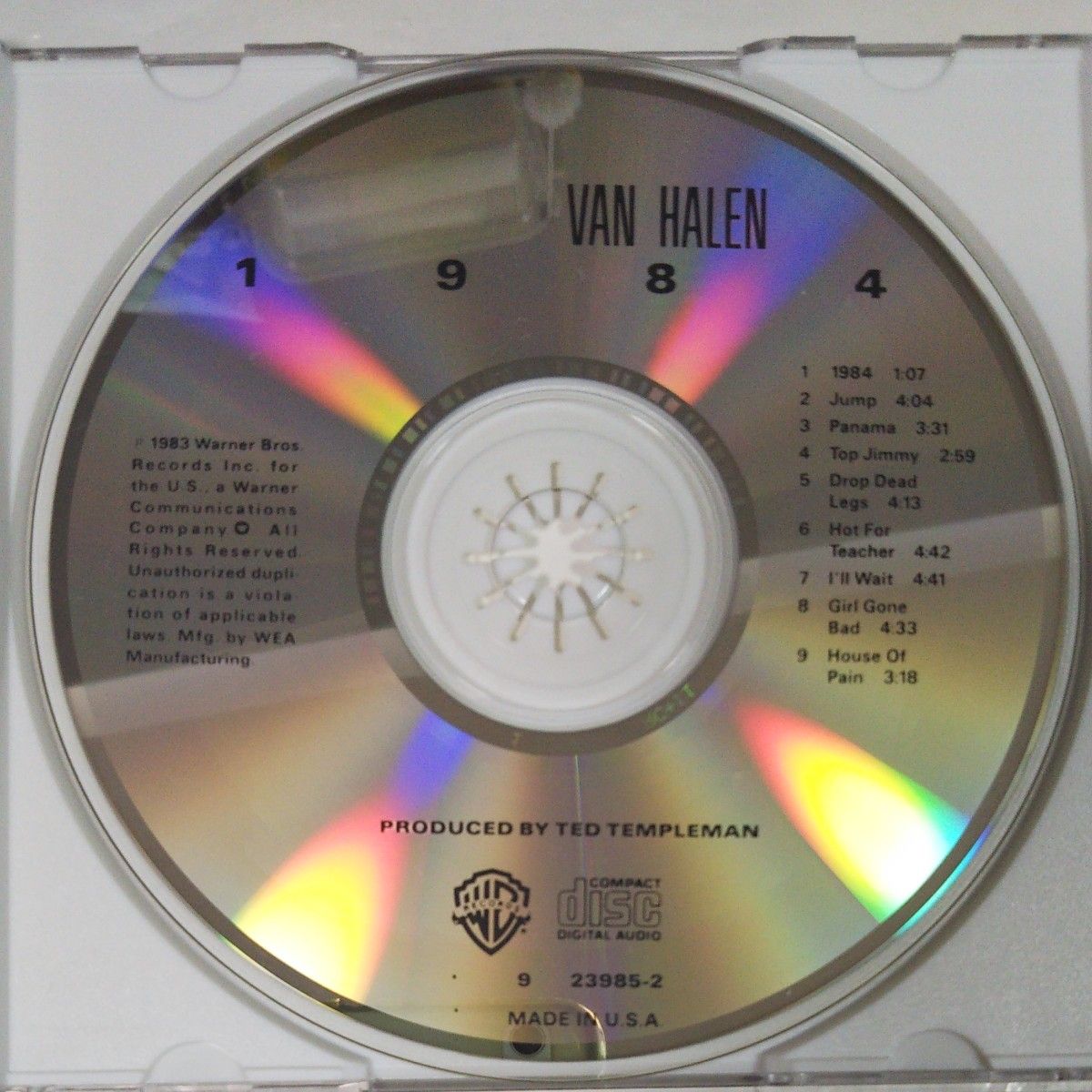 送料込！ヴァン・ヘイレン／1984 (VAN HALEN)