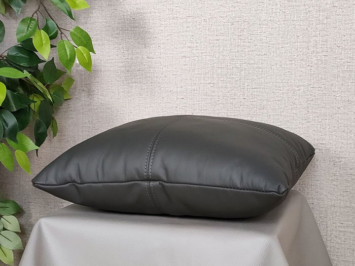 [ бесплатная доставка ] высококлассный натуральная кожа подушка общий кожа 45cm угольно-серый 