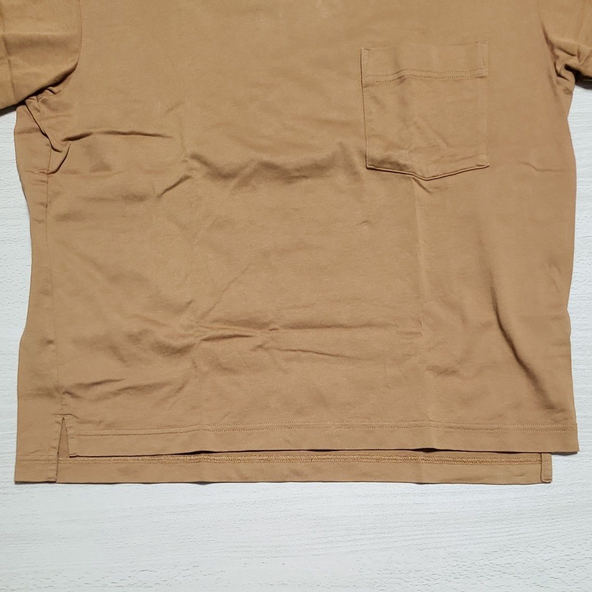 UNIQLO　U 半袖Tシャツ　Mサイズ　メンズ　ブラウン　オーバーサイズクルーネックTシャツ　