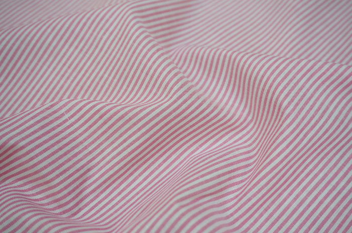 K2B 長5ｍ off白/ピンク綿65/E35先染ロンドンstripe シャツワンピ子供服の画像4