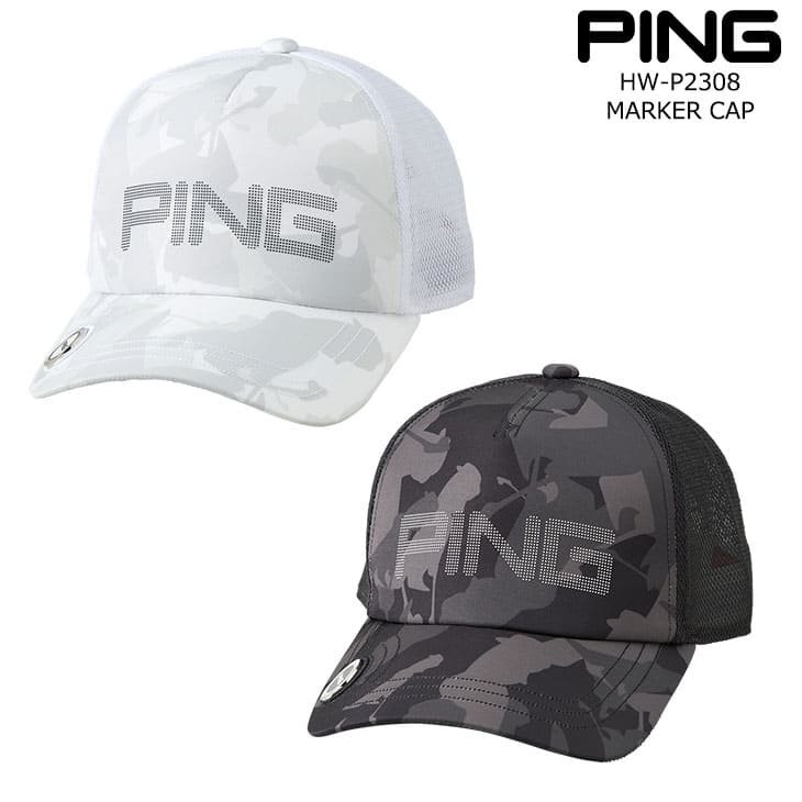 N069■■ピン PING HW-P2308 MARKER CAP マーカーキャップ ホワイト 展示品/N069-P-HW-P2308-WHT_画像4