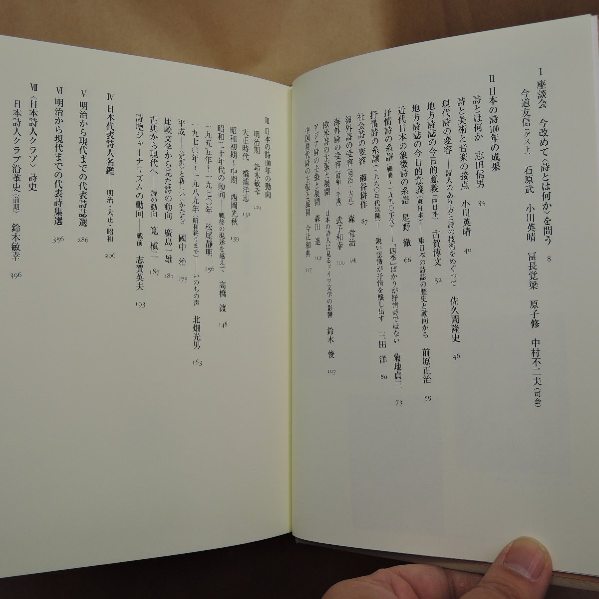 ●「日本の詩」100年 日本詩人クラブ篇 土曜美術社出版販売 定価8800円 2000年初版の画像5