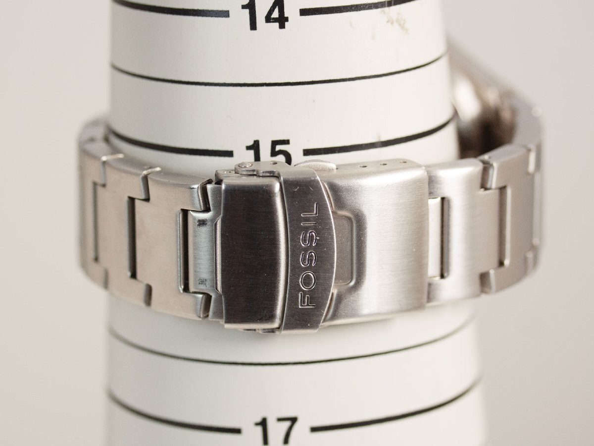 【FOSSIL】フォッシル「BIG TIC」JR-8052 クォーツ メンズ 腕時計【中古品】_画像8