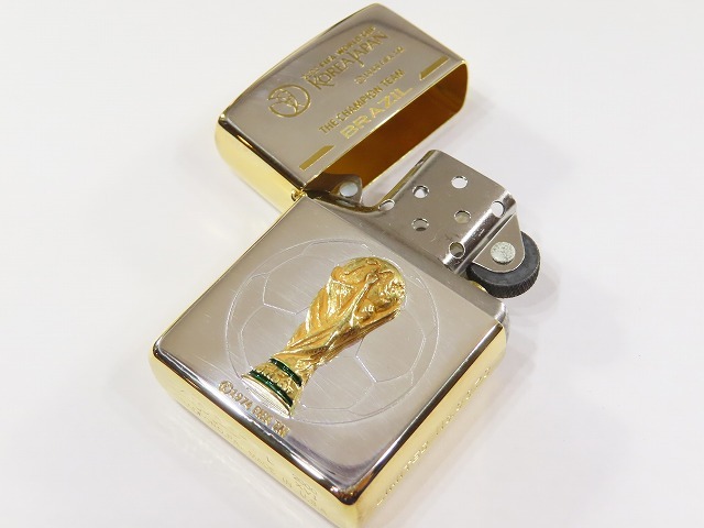 ★コレクター放出デッドストック！ Zippo/ジッポ 2000年頃製 2002年ワールドカップ 限定シリアル入り★143の画像6