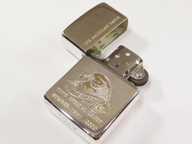 ★コレクター放出デッドストック！ Zippo/ジッポ 89年頃製 アメリカンイーグル 限定シリアル入り★157の画像6