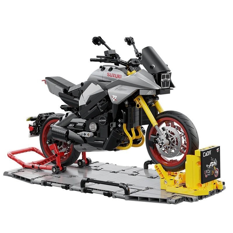 【新品未開封】CaDA ブロック C59021W 1/6 SUZUKI KATANA スズキ カタナ 2022 (1104ピース)_画像4