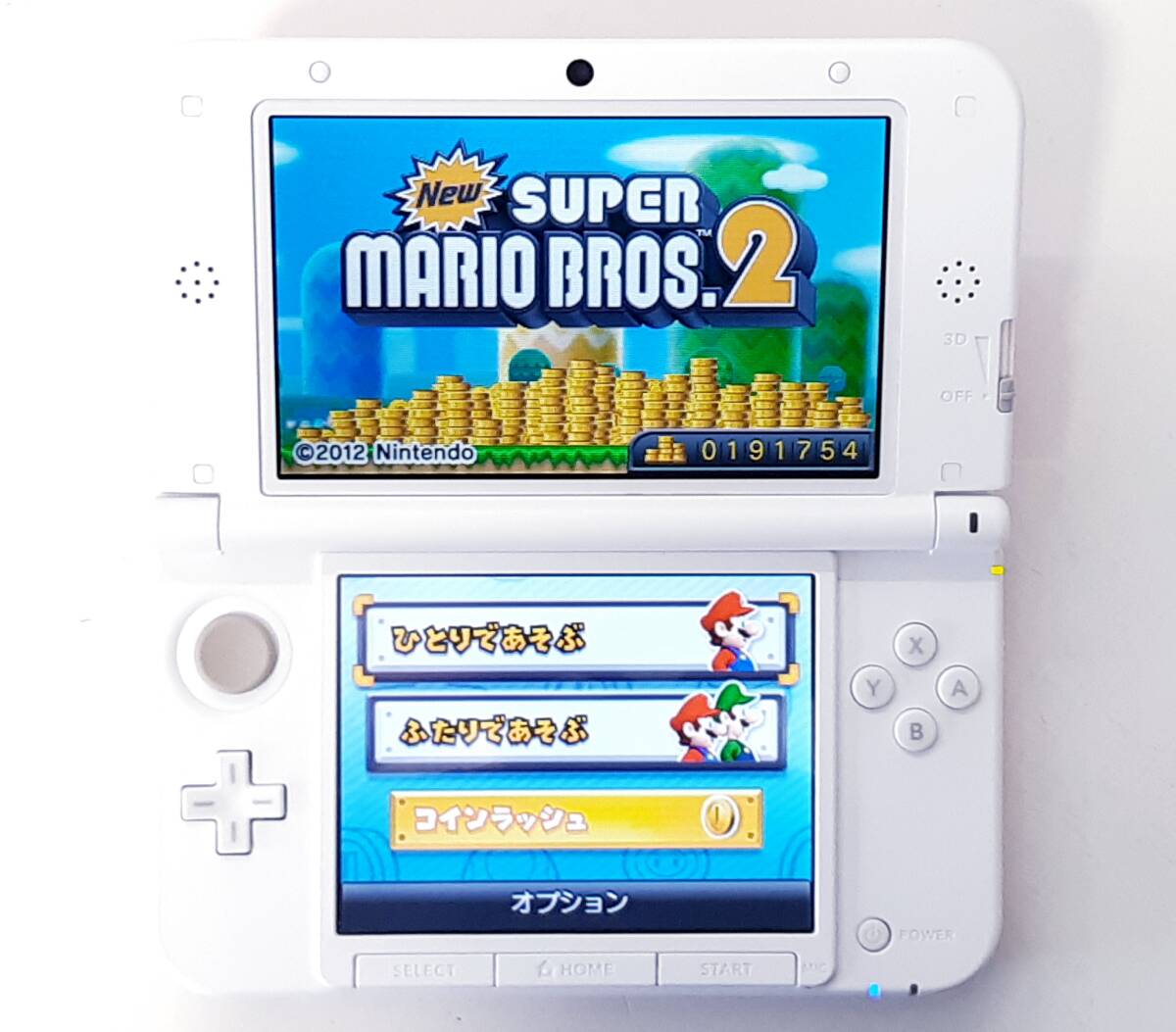 【動作確認済み】《即決有り》Nintendo 任天堂 ３ＤＳLLピンク×ホワイト本体_画像2