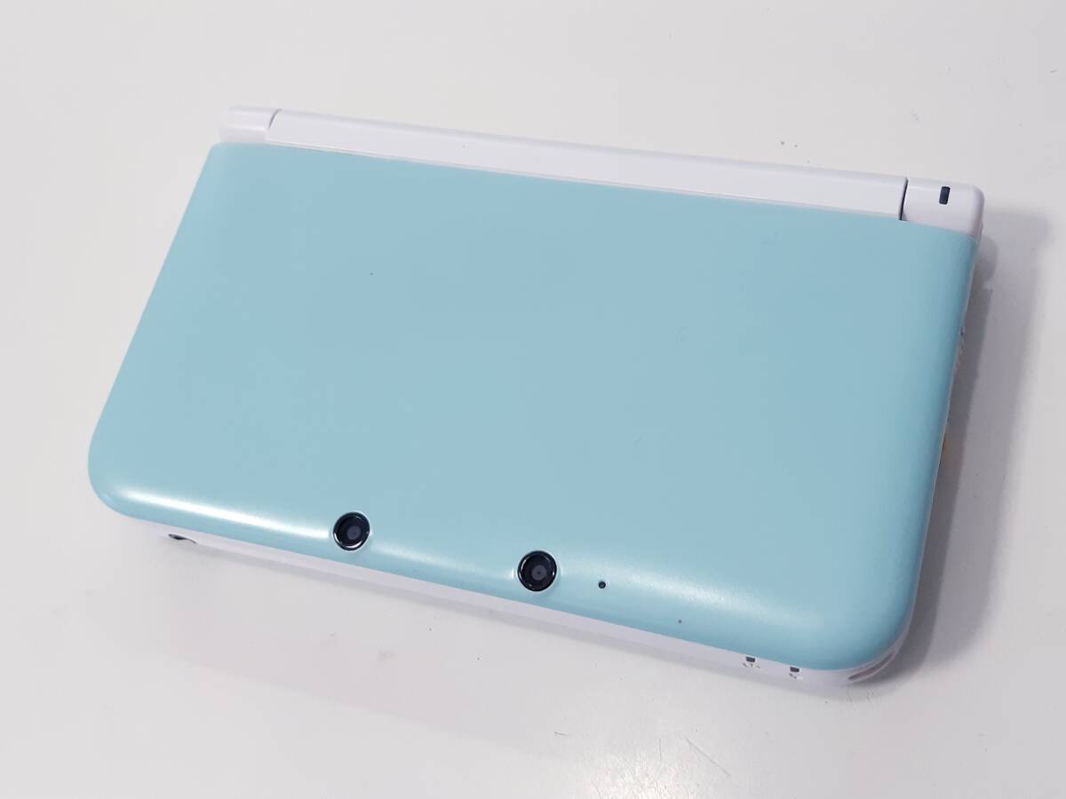 【動作確認済み】《綺麗》Nintendo 任天堂 ３ＤＳLLミント×ホワイト本体_画像1