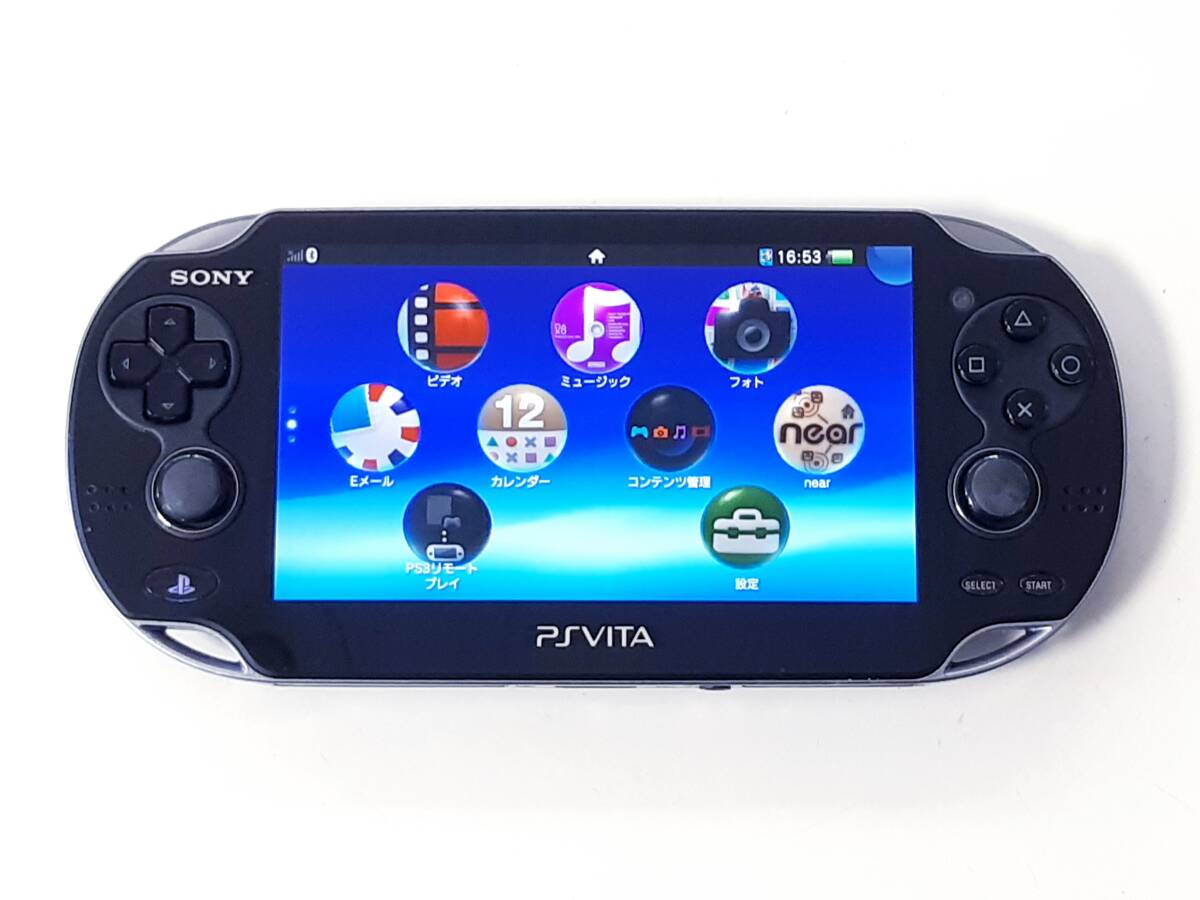 【動作確認済み】（即決有り）SONY ソニー PSvita 1000ブラック本体＋メモリースティック３２ＧＢ＋充電器_画像3