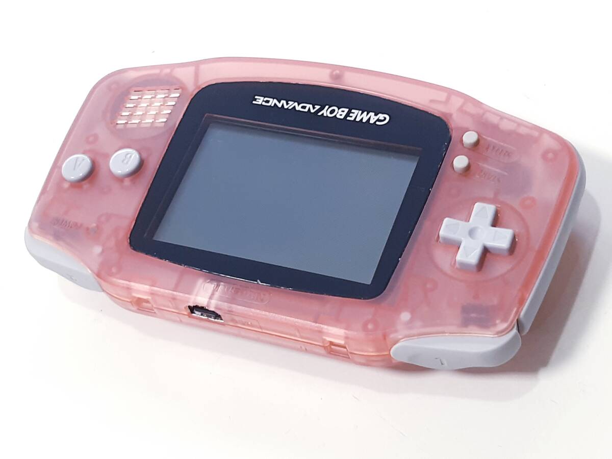 【動作確認済み】《即決有り》Nintendo 任天堂AＧB-001ゲームボーイアドバンスミルキーピンク本体_画像6