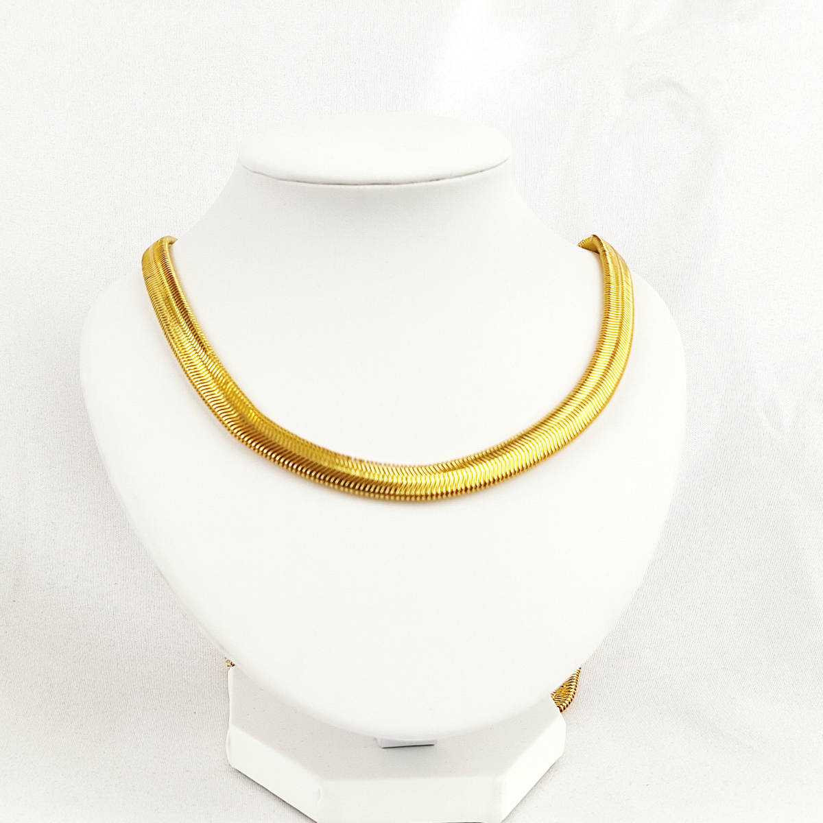  подлинность неизвестен мужской женский Necklace 18K Gold Plated k18 золотой колье 60cm Sune -k цепь 340