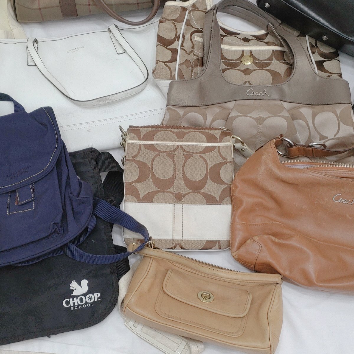 (B) сумка много продажа комплектом COACH/FURLA/ Folli Follie др. ручная сумочка сумка на плечо большая сумка кожа ткань детский рюкзак 