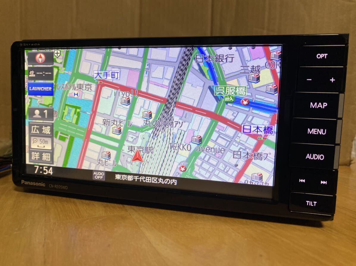 2019年度地図 パナソニック ストラーダ RE05WD 美優ナビ 地デジアンテナコード等各種配線セットですぐ使えます。 BluetoothAudioの画像3