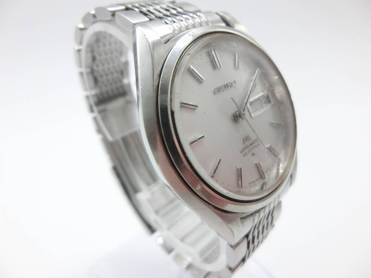 ☆SEIKO☆ #26050 セイコー ロード マティック LM デイデイト 自動巻き 5606-7070 シルバー系 可動品_画像4