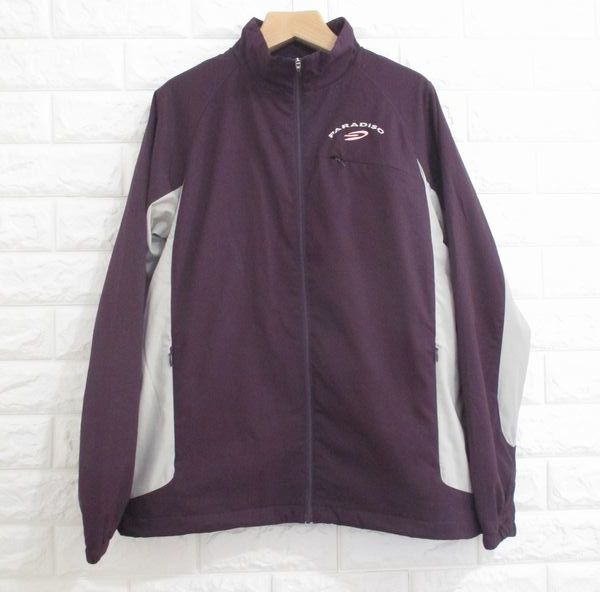 [ Paradiso ] stretch material!* lining mesh window jacket ( purple )* lady's /L