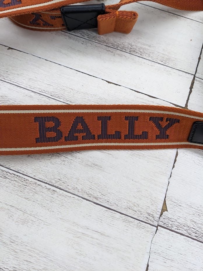 99 BALLY バリー Heyot レザークロスバッグ ネイビー ショルダーバッグ　レザー _画像8