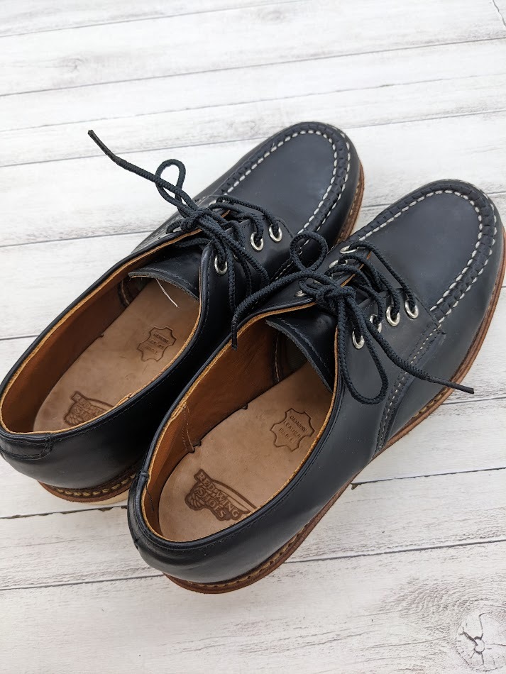 美品 RED WING レッドウイング ブーツ 8106 US7 D 25cm CLASSIC OXFORD BLACK USA製 2011年製 モックトゥ_画像4