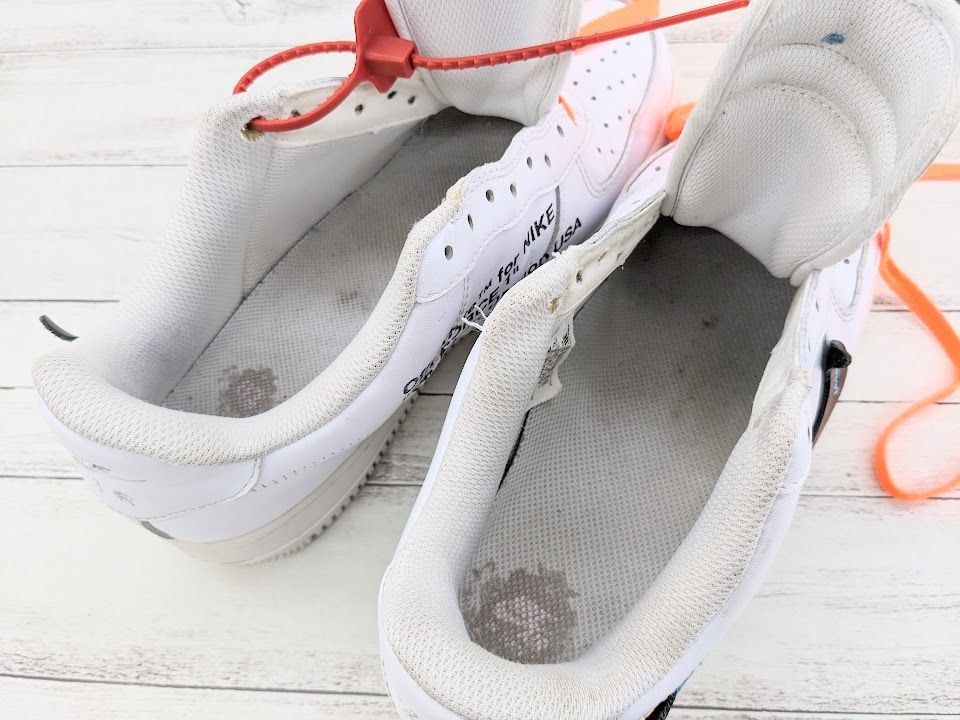 NIKE × OFF WHITE ナイキ オフホワイト AIR FORCE 1 LOW VIRGIL ABLOH エアフォースワン AO4297-001 US8.5 26.5cm ホワイト スニーカー _画像9