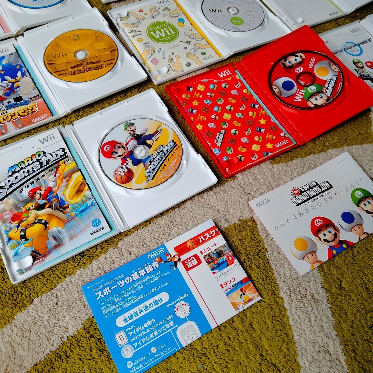 ☆超美品☆ 任天堂 Wiiソフト お好きなソフト４本セット『マリオカート＋スポーツミックス＋Wiiスポーツなど』 ※即決　〜送料無料〜_画像5