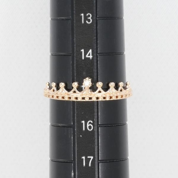 ノジェス K10PG リング 指輪 15号 ダイヤ 0.01 総重量約1.2g 中古 美品 送料無料☆0315_画像5