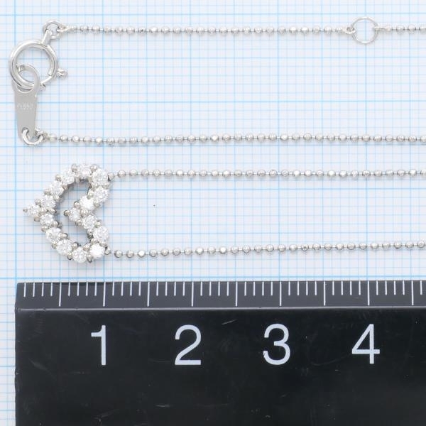K9WG PT850 ネックレス ダイヤ 0.34 総重量約3.6g 約40cm 中古 美品 送料無料☆0202_画像5