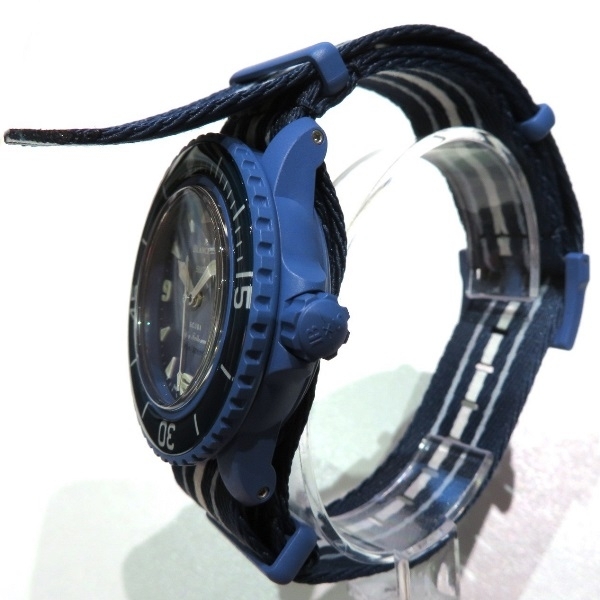 スウォッチ×ブラパン アトランティックオーシャン SO35A100 自動巻 時計 腕時計 メンズ 美品☆0101_画像2