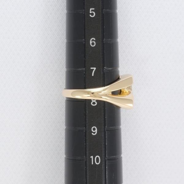 K18YGWG リング 指輪 8号 ダイヤ 0.10 総重量約3.7g 中古 美品 送料無料☆0204_画像5