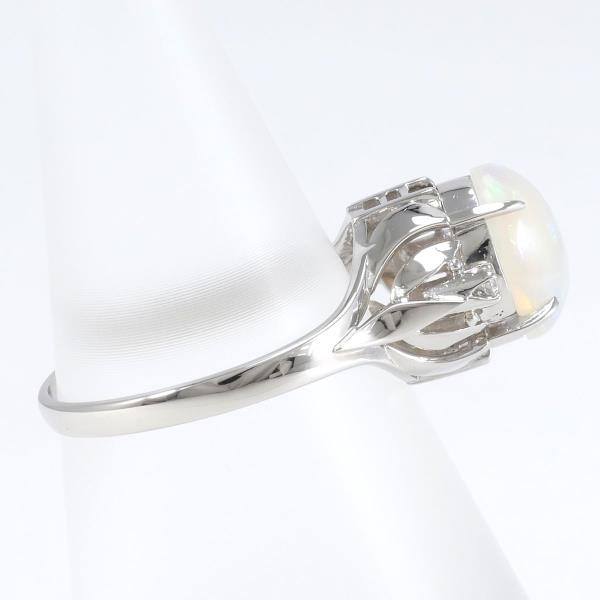 PT900 リング 指輪 11号 オパール ダイヤ 総重量約3.2g 中古 美品 送料無料☆0202_画像2