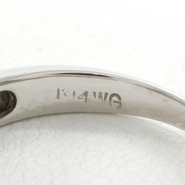 K14WG リング 指輪 10号 ダイヤ 0.50 総重量約2.4g 中古 美品 送料無料☆0204_画像6