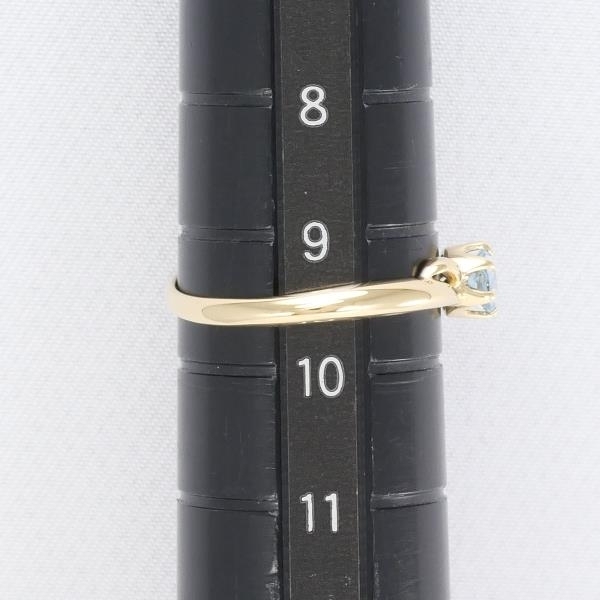 K18YG リング 指輪 9.5号 ブルートパーズ 総重量約1.1g 中古 美品 送料無料☆0315_画像5