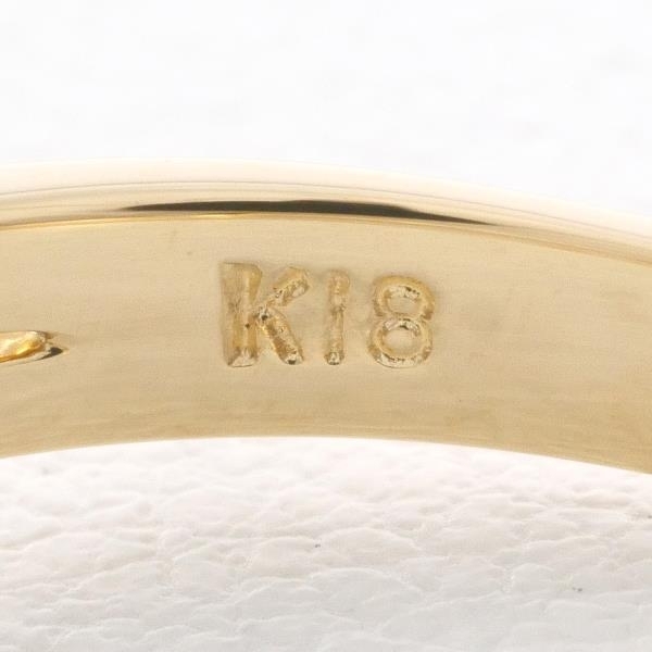 K18PG リング 指輪 16号 ダイヤ 0.11 総重量約2.8g 中古 美品 送料無料☆0204_画像6