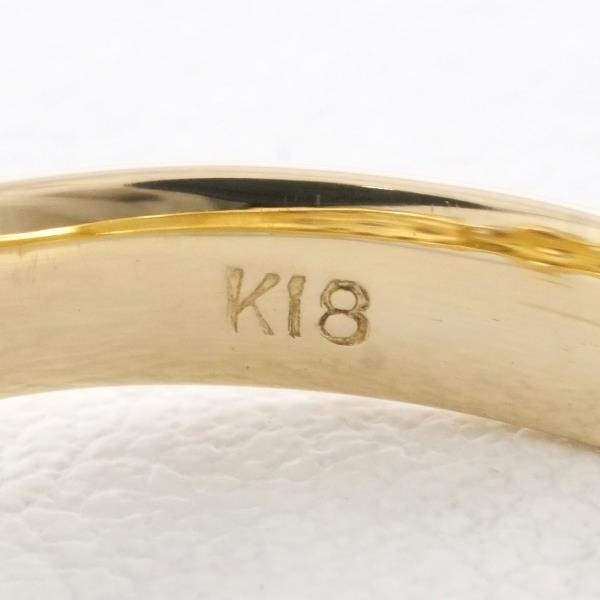 K18YG リング 指輪 14号 ブラウンダイヤ 1.00 総重量約4.0g 中古 美品 送料無料☆0204_画像6