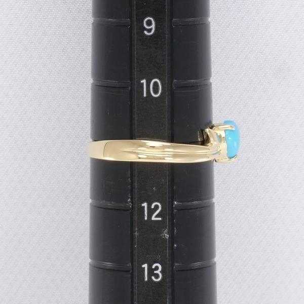 K18YG リング 指輪 11号 ターコイズ 総重量約1.4g 中古 美品 送料無料☆0315_画像5