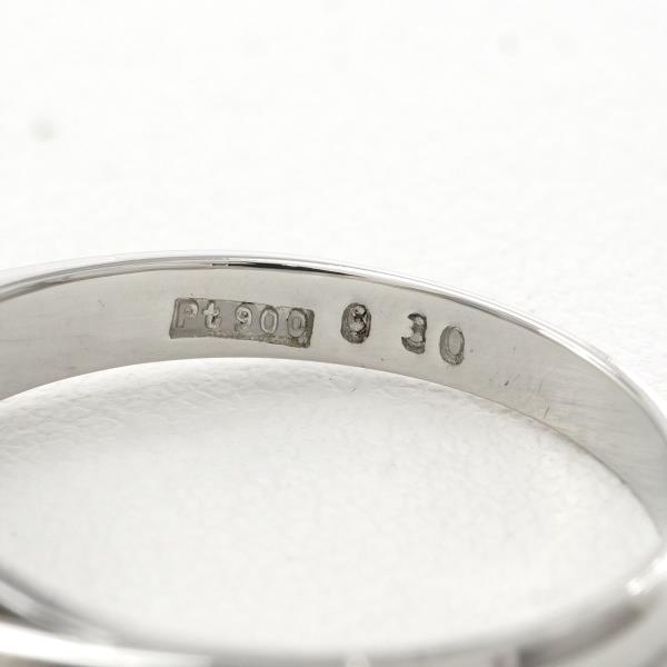 PT900 リング 指輪 11号 エメラルド 0.30 ダイヤ 0.18 総重量約3.8g 中古 美品 送料無料☆0202_画像6
