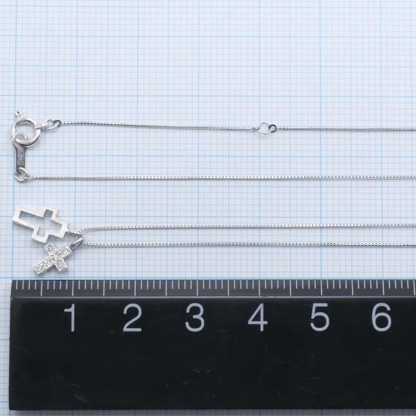 K18WG ネックレス ダイヤ 総重量約1.7g 約40cm 中古 美品 送料無料☆0315_画像5