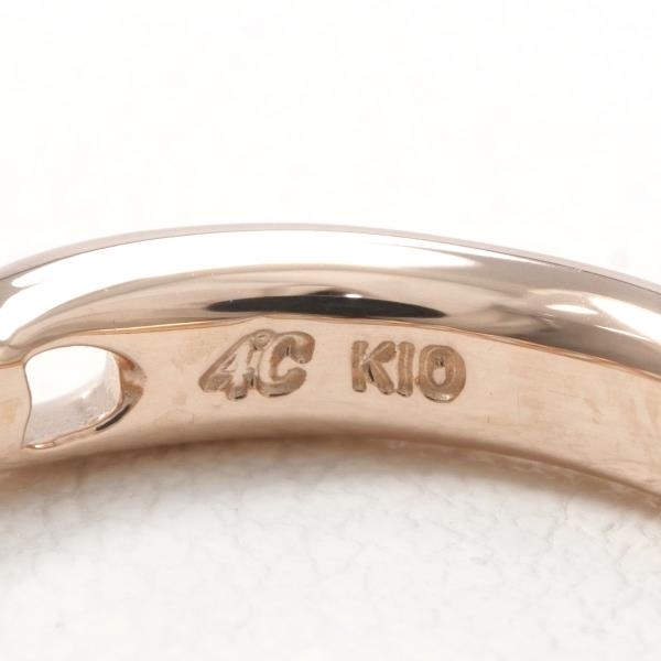 4℃ K10PG リング 指輪 3号 ダイヤ 総重量約1.6g 中古 美品 送料無料☆0315_画像6