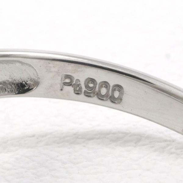 PT900 リング 指輪 12号 パール 約8mm ダイヤ 0.12 総重量約4.4g 中古 美品 送料無料☆0315_画像6