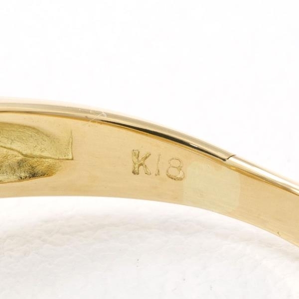 K18YG リング 指輪 14号 ダイヤ 総重量約3.5g 中古 美品 送料無料☆0315_画像6