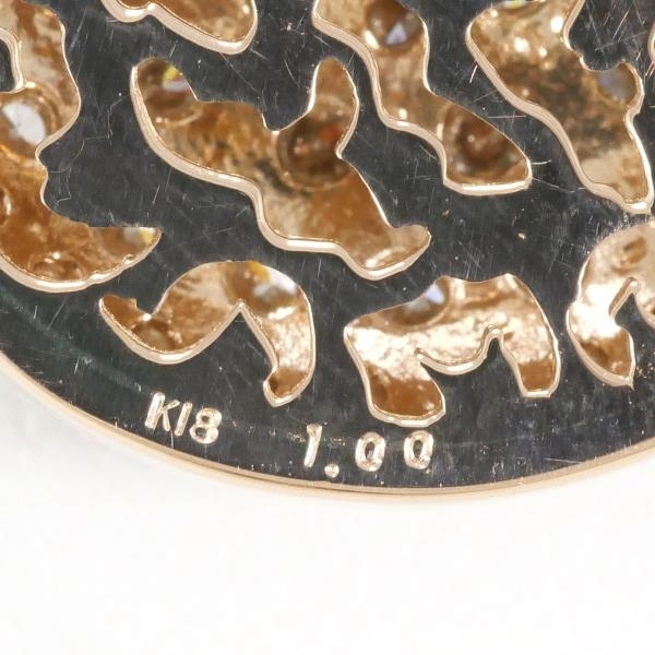 K18PG ネックレス ダイヤ 1.00 カード鑑別書 総重量約9.0g 約45cm 中古 美品 送料無料☆0315_画像7