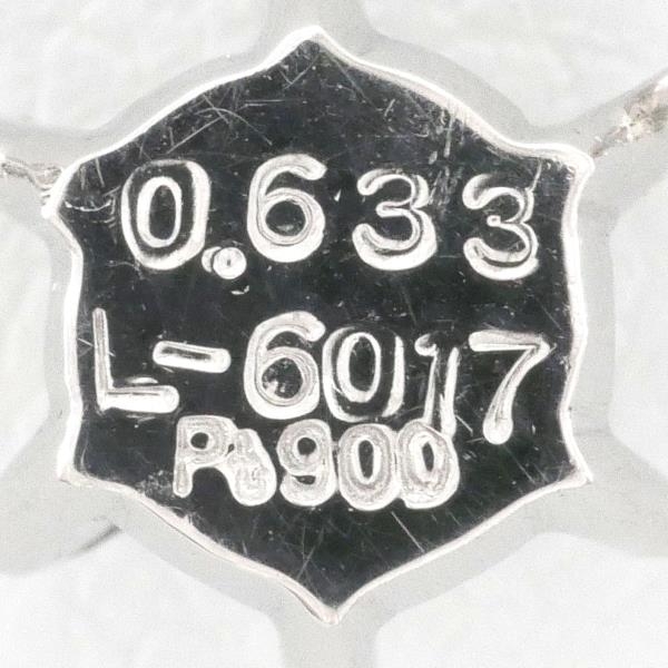PT900 PT850 ネックレス ダイヤ 0.633 SI2 鑑定書 総重量約4.9g 約41cm 中古 美品 送料無料☆0315_画像7