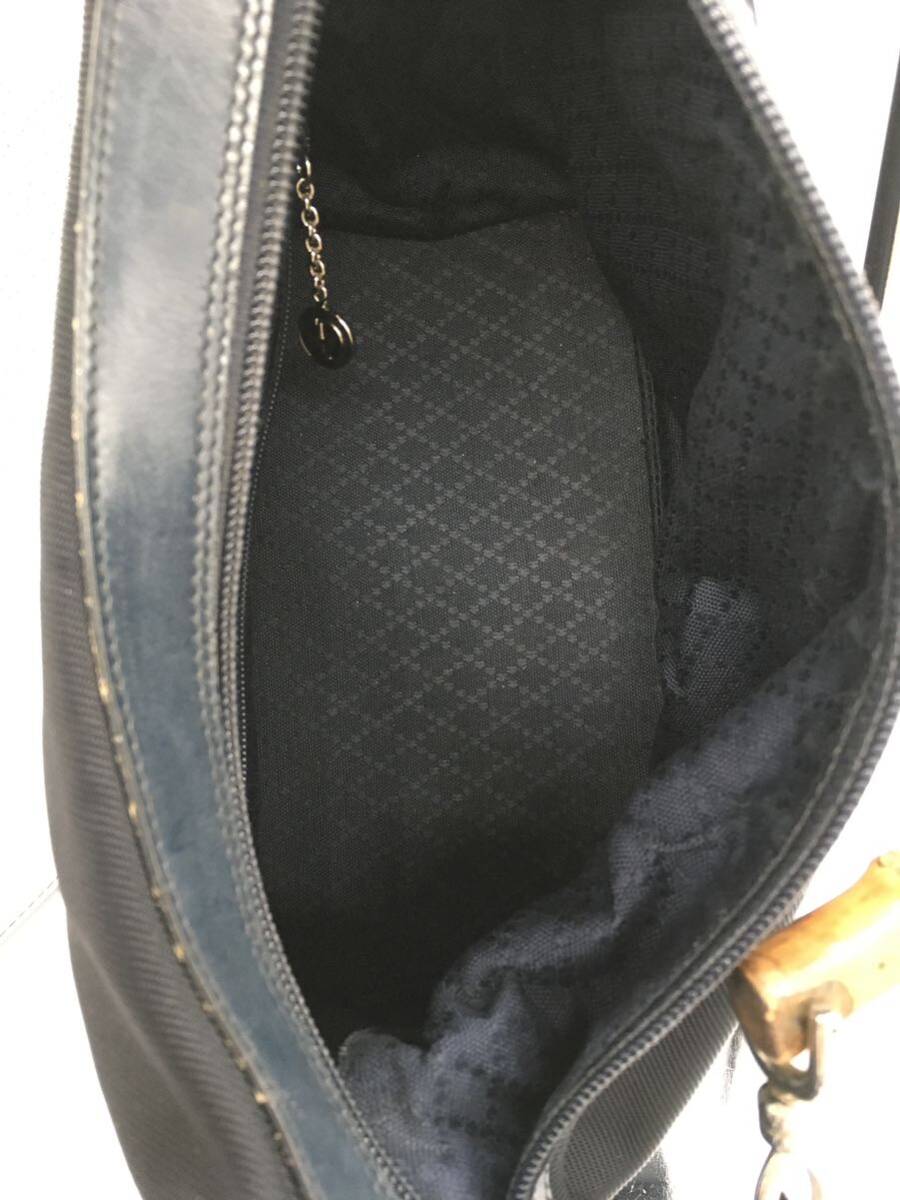 1 иен [GUCCI ] ручная сумочка сумка на плечо Gucci чёрный черный one сумка на плечо bamboo сумка бамбуковая линия 