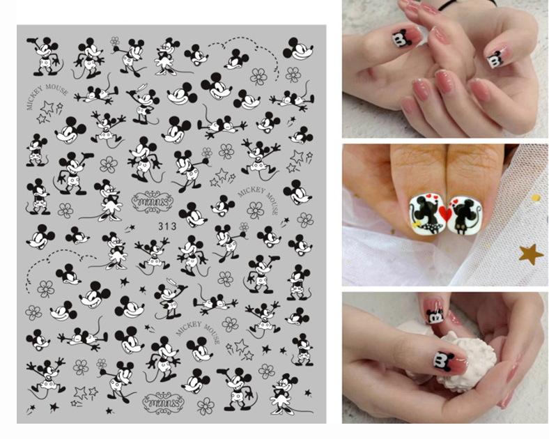  анонимность рассылка Mickey *WG313 Disney 3D наклейки на ногти ногти стикер 