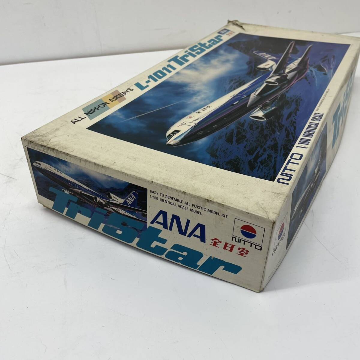 【ZN】未組立 NITTO ANA 全日空 L-1011 TriStar 1/100 飛行機 旅客機 プラモデル 模型 レトロ 古い 当時物_画像6