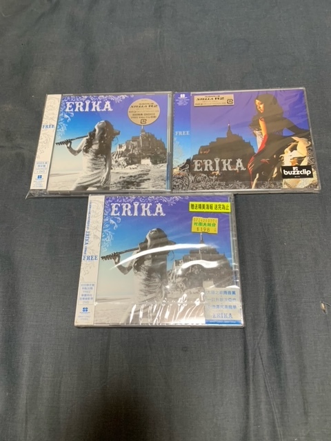 CD ERIKA FREE 初回限定盤新品同様+CDオンリー版未開封+逆輸入盤新品未開封 沢尻エリカ_画像1