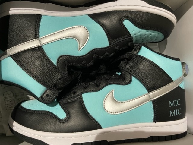 US11 29cm 新品 NIKE ナイキ バイユー BY YOU ダンク HIGH DUNK ハイ HI tiffany ティファニー カスタムメイド _画像3